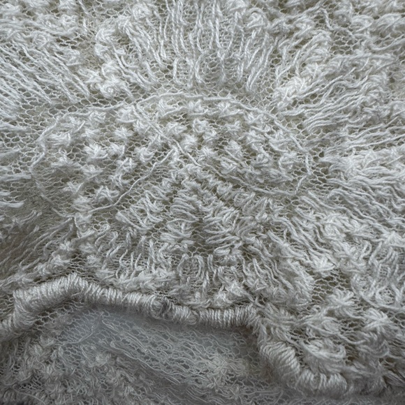 Tea n Rose Edwardian Inspired Elegant Lace and Crochet Maxi Dress in Cream,Large - Picture 14 of 17